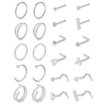 Stainless Steel Nose Jewelry Set
