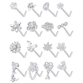 Stainless Steel Nose Piercing Set