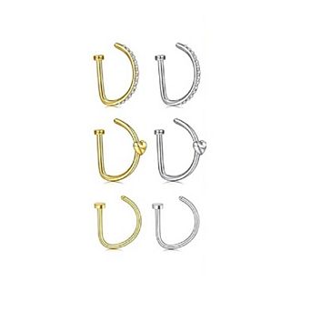 Faux Septum Ring for Non-Pierced Nose