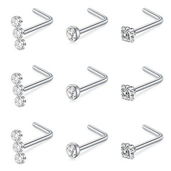 Multi Style Nose Ring Set