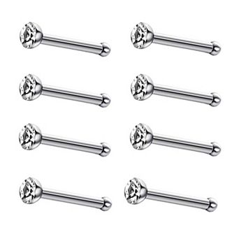 Stainless Steel Nose Stud Pack