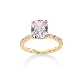 Oval Round CZ Wedding Band