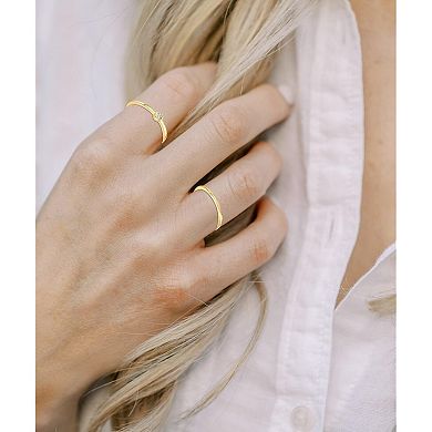 Non-Tarnish Dainty Heart CZ Rings