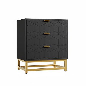 Spacious 3 Drawer Hallway Storage Cabinet - Modern Wood Chest, for Bedroom, Living Room, Entryway