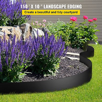 Landscape Edging, 10 inch Depth 150 ft Length, Flexible Bender Border for Landscaping Lawn Garden