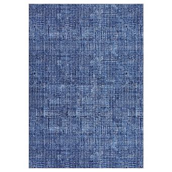 GlowSol Modern Solid Color Area Rug Low Pile Machine Washable Non Slip Soft Rug for Bedroom Kitchen