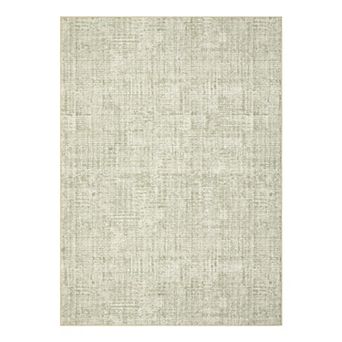 GlowSol Modern Solid Color Area Rug Low Pile Machine Washable Non Slip Soft Rug for Bedroom Kitchen