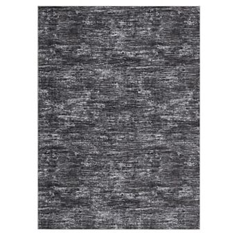 GlowSol Plain Texture Area Rug Ultra Thin Washable Non Slip Rug for Modern Living Room Bedroom