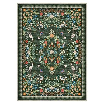 GlowSol Modern Area Rug Machine Washable Non Slip Low Pile Carpet for Living Room Bedroom Bathroom