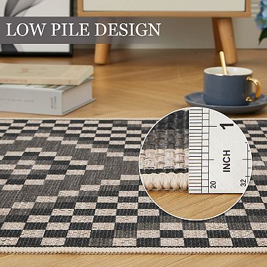 Area Rug Modern Geometry Non Slip Durable Casual