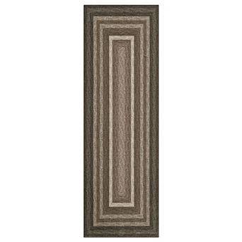 GlowSol Geometric Area Rug Machine Washable Non Slip Low Pile Indoor Carpet for Bedroom Living Room
