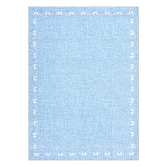 GlowSol Modern Solid Color Area Rug Machine Washable Non Slip Rug for Living Room Bedroom Dining