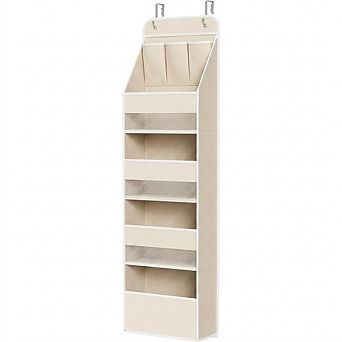Over Door Hanging Organizer with 4 Large and 3 Small PVC Pockets