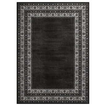 Low Pile Area Rug Modern Simple Pattern Non Slip Wear Resistant