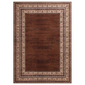 Low Pile Area Rug Modern Simple Pattern Non Slip Wear Resistant