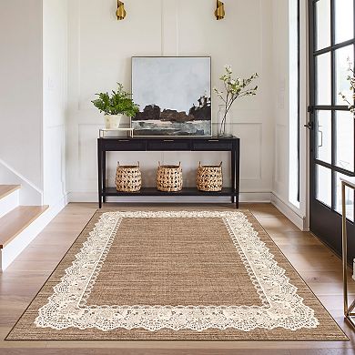 Low Pile Area Rug Non Slip Modern Solid Simple Durable Wear Resistant