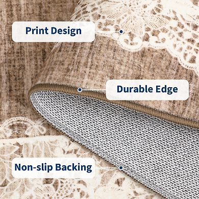 Low Pile Area Rug Non Slip Modern Solid Simple Durable Wear Resistant