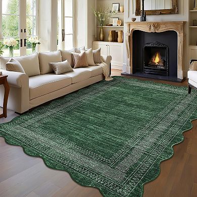 Modern Solid Color Low Pile Area Rug Non Slip Durable for Daily Use