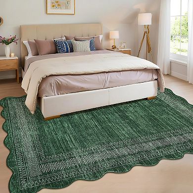 Modern Solid Color Low Pile Area Rug Non Slip Durable for Daily Use