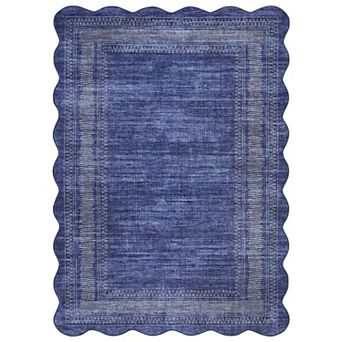 Modern Solid Color Low Pile Area Rug Non Slip Durable for Daily Use
