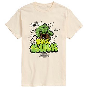 Men's Spider-Man The Hulk Graffiti Graphic Tee