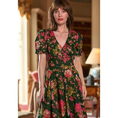 Joe Browns Women's Plus Size A-Line Button Front Midi Dress