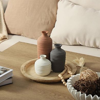 Ceramic Vase Set of 3 Decorative Vases for Pampas Grass, Durable