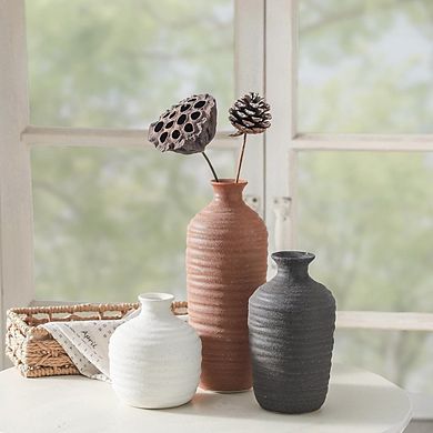 Ceramic Vase Set of 3 Decorative Vases for Pampas Grass, Durable