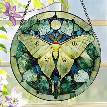8" Stained Glass Suncatcher Window Hanging Ornament Beach Summer Decor Gift