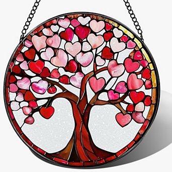 8" Stained Glass Suncatcher Window Hanging Ornament Beach Summer Decor Gift