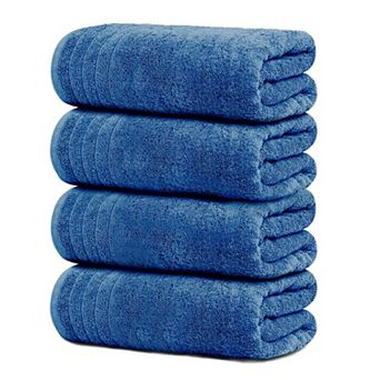 Pack Of 4 Extra Large Bath Towels 30x60 in Cotton Light Weight Quick Dry Super Soft Absorbent