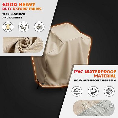 58-Inch Heavy Duty Waterproof BBQ Grill Cover UV & Dust Resistant Rip-Proof with Handles Straps