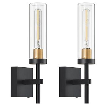 Wireless Wall Sconces Set of 2, Rechargeable Battery Operated Wall Lights with Remote Control