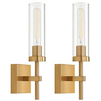 Wireless Wall Sconces Set of 2, Rechargeable Battery Operated Wall Lights with Remote Control