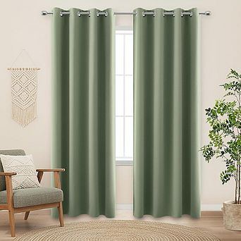 Blackout Curtains 2 Panels, Thermal Insulated, Room Darkening Drapes