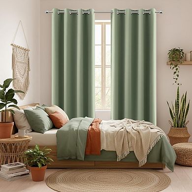 Blackout Curtains 2 Panels, Thermal Insulated, Room Darkening Drapes