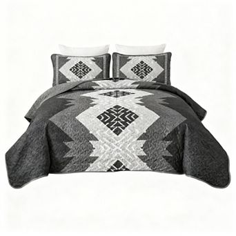 Boho Style Bedspread Three-Piece Set, Suitable for All Seasons