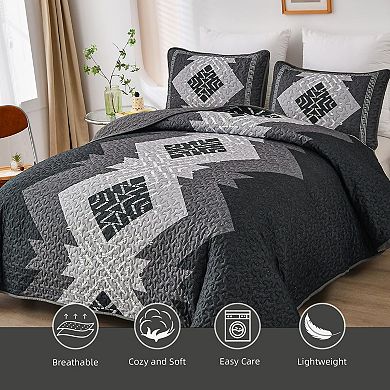 Boho Style Bedspread Three-Piece Set, Suitable for All Seasons