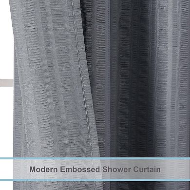 Shower Curtain Luxury Quality, Fabric Shower Curtains for Bathroom, Water Repellent and Machine