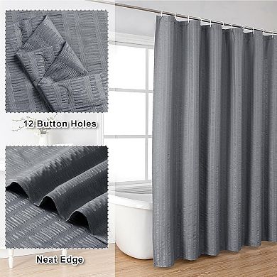 Shower Curtain Luxury Quality, Fabric Shower Curtains for Bathroom, Water Repellent and Machine