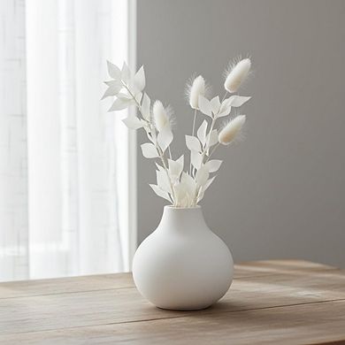 Ceramic Round Vase, Minimalist Nordic Japandi Decor for Home