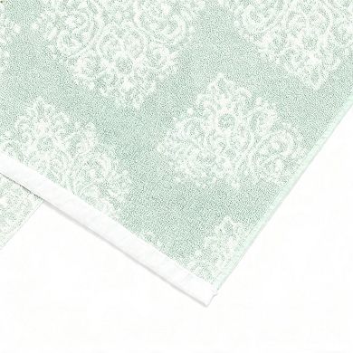 6 Piece Reversible Yarn Dyed Jacquard Cotton Towel Set