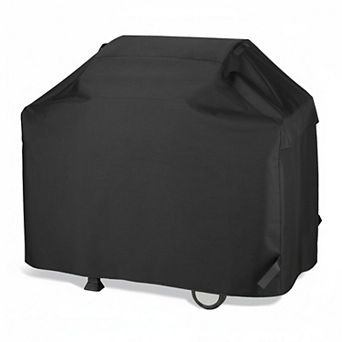 55 Inch Heavy Duty Waterproof BBQ Grill Cover Fade Resistant All Weather Protection Handles Straps