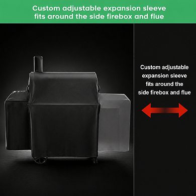 Heavy-duty 600d Grill Cover Waterproof FadeStop Windproof Snug Fit