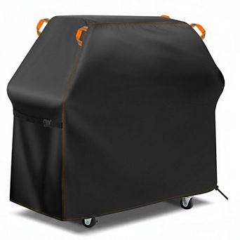 Grill Cover Outdoor Waterproof Oxford UV Protection Wind Resistant Adjustable Reflective Handle
