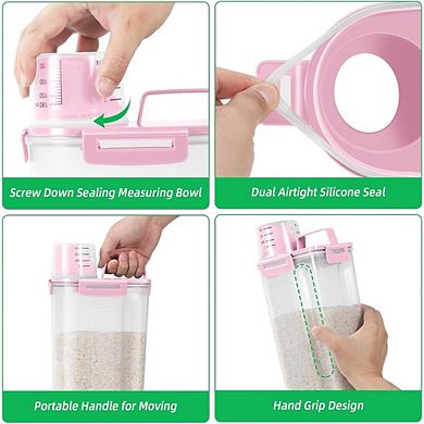 Airtight Rice Storage Container for Dry Food and Pantry Organization