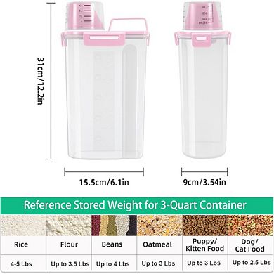 Airtight Rice Storage Container for Dry Food and Pantry Organization