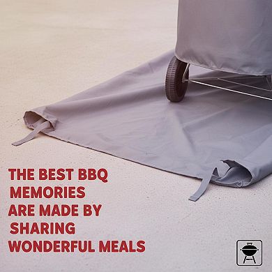22-inch Charcoal Kettle Grill Cover Heavy-duty Polyester UV Water Resistant Secure Straps Easy
