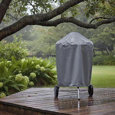 22-inch Charcoal Kettle Grill Cover Heavy-duty Polyester UV Water Resistant Secure Straps Easy