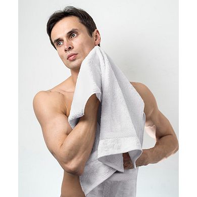 Cotton Bath Towels Set Quick Dry Super Absorbent Soft Lightweight For Hotel Spa Gym Bathroom